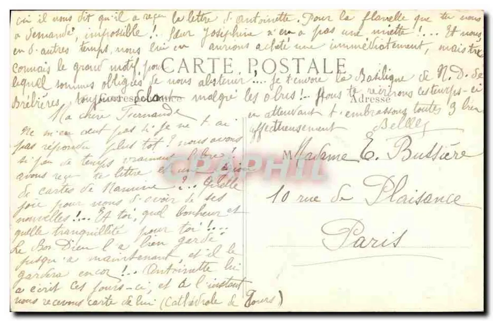 Zerstörungen in Albert — Gebombte Häuser durch die Deutschen — L. C. H. Paris - Rückseite