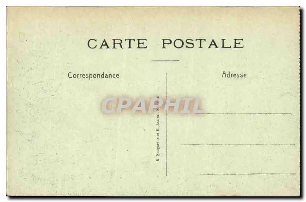 Pinon — Die Kirche und der Butte — Nongarade et H. Laval, nicht nummerierte Serie - Rückseite
