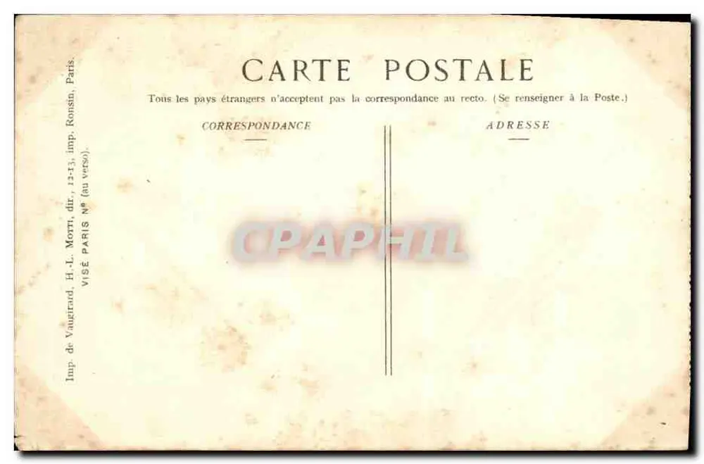 Gerbéviller — Une rue en ruines après la guerre 1914-15 — Ed. Pays de France - Rückseite