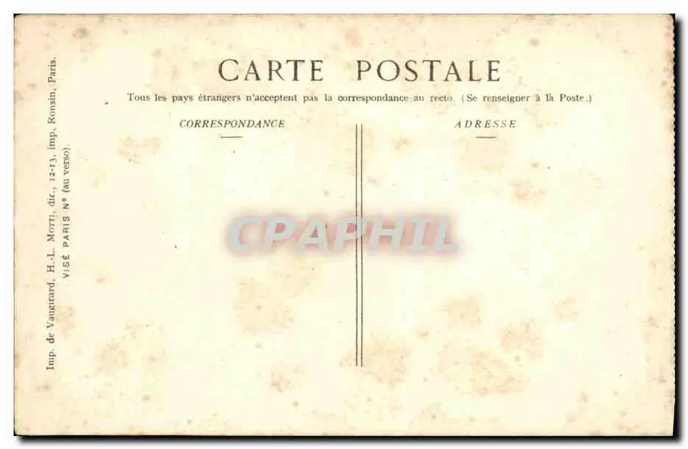 Gerbéviller — Nach dem Bombardement — Ed. Pays de France, n° 125 - Rückseite
