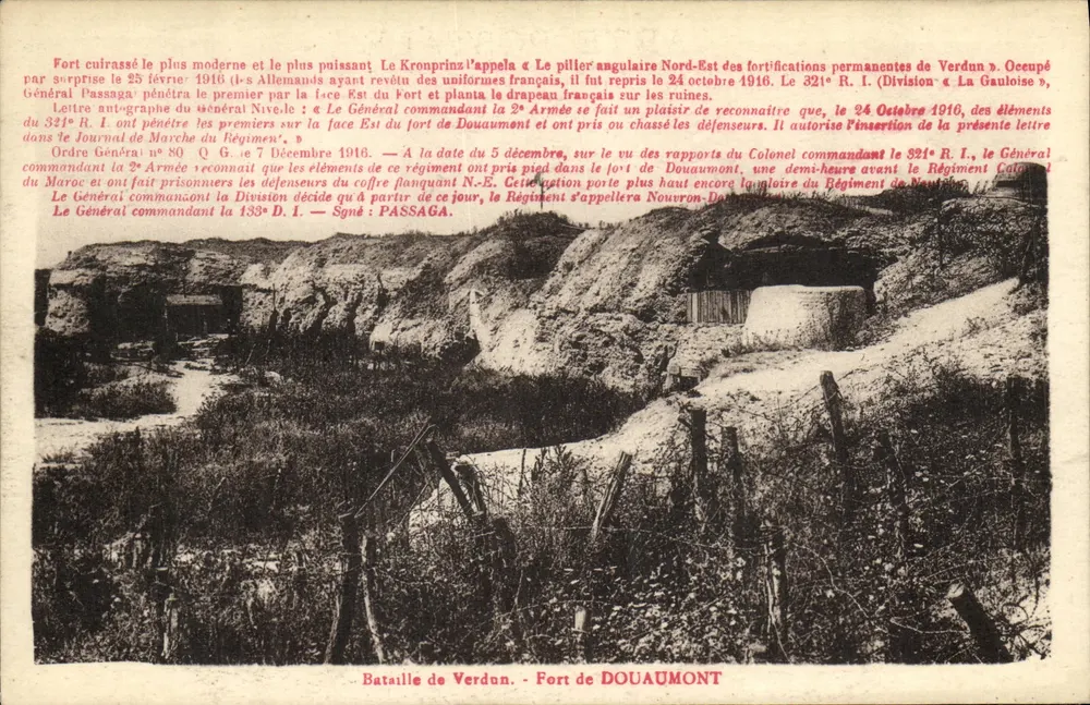 Schlacht von Verdun - Fort Douaumont — Photo Verdun - Vorderseite