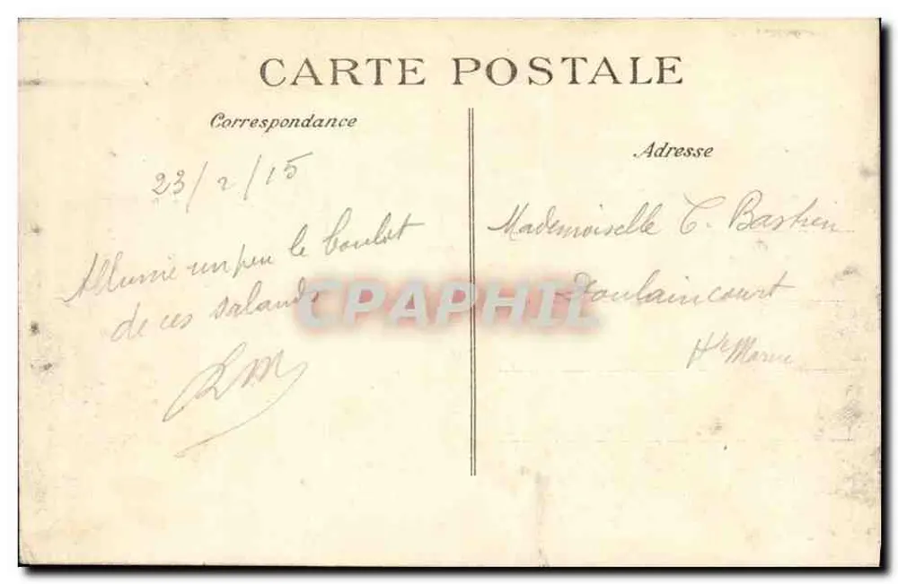 Arras — Hotel von Herrn Pilon, rue des Grands Viéziers — B. Littre, benannte Sammlung - Rückseite