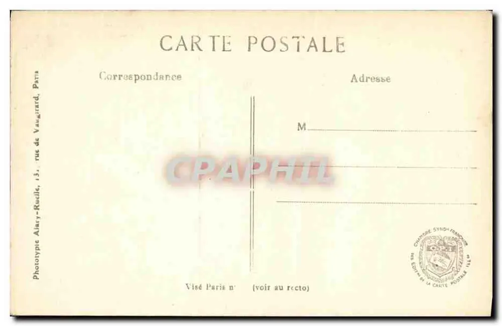 Arras — A Estação — A Guerra 1914-15 — L.C.H. Paris n°376 - Verso