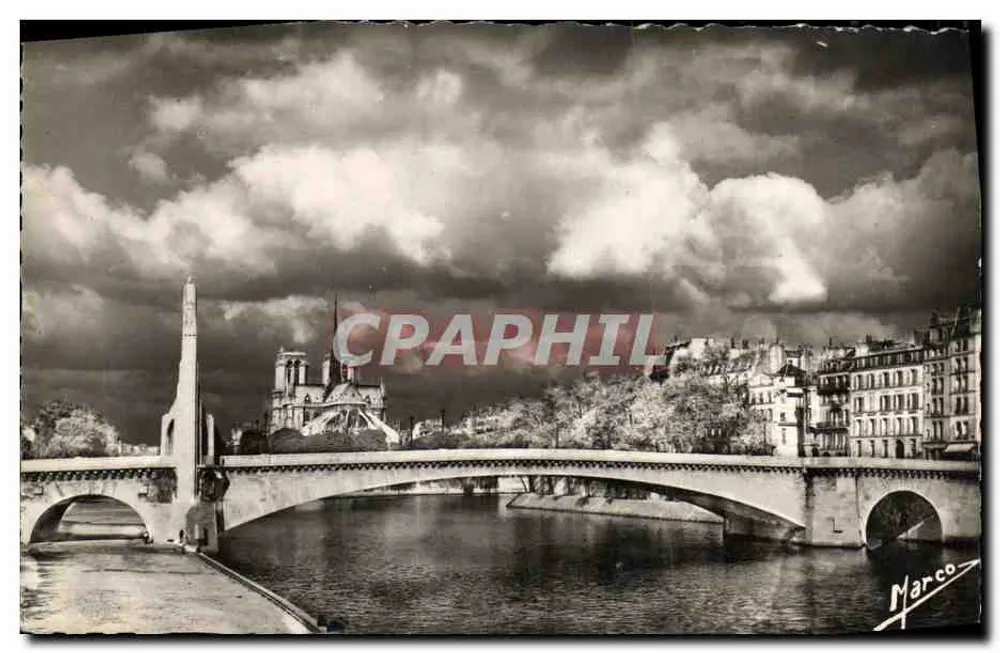 Notre-Dame de Paris — unter einem stürmischen Himmel — Art Editions MARCO, n°16 - Vorderseite