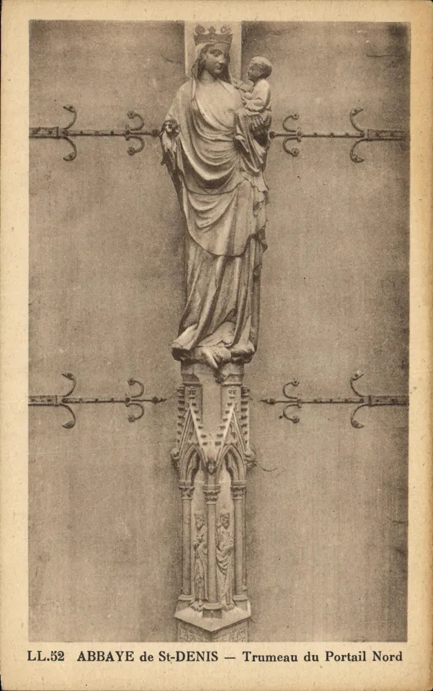 ABBAYE de St-DENIS — Trumeau des Nordportals — LL.52 - Vorderseite