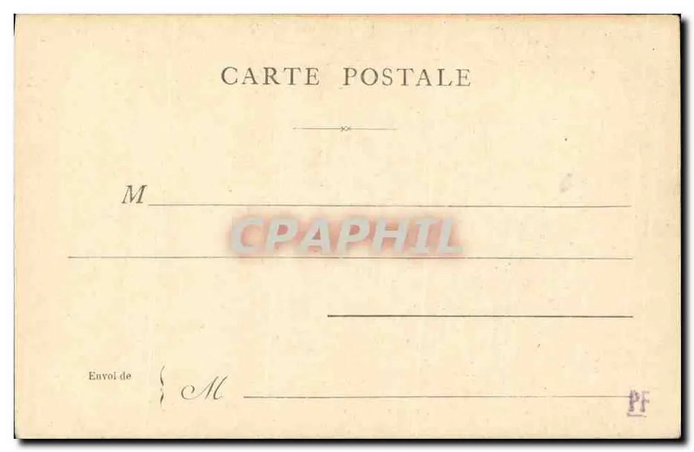 Paris — O Moulin de Longchamps — editor não identificado, número de série não visível - Verso