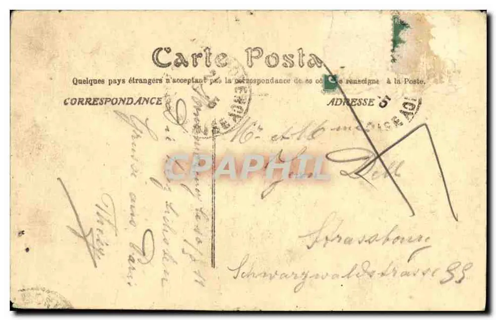 Paris - Palais de Justice et la Ste-Chapelle — éditeur : Paris, n° de série non lisible - Rückseite