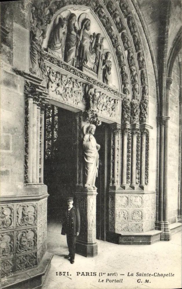 Paris (1. Arrondissement) — Die Heilige Kapelle, Der Portal — C. M. - Vorderseite