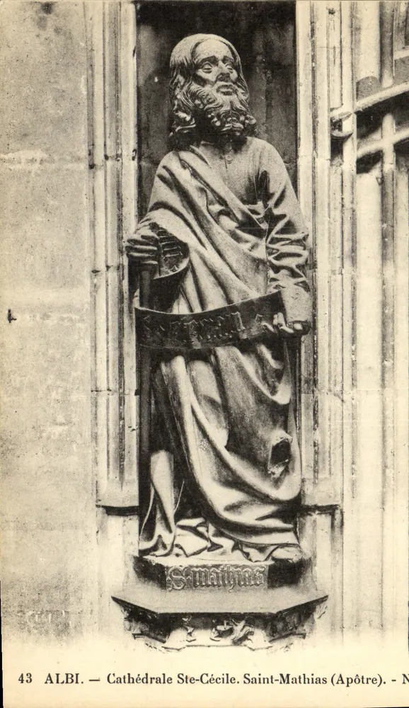 Albi — Kathedrale Saint-Cécile — Statue des Heiligen Mathias (Apostel) - Vorderseite