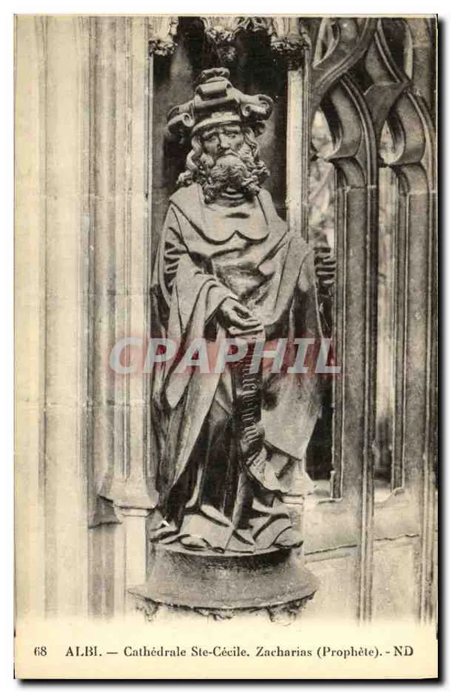 Albi — Kathedrale Sainte-Cécile. Zacharias (Prophet) — ND - Vorderseite