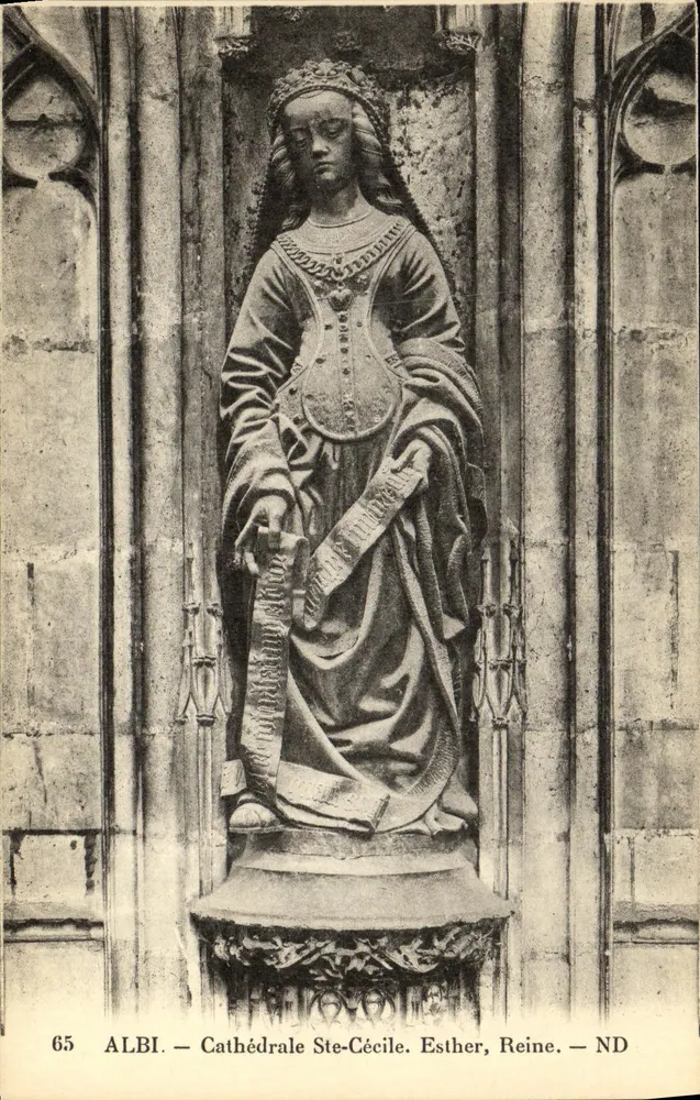 Albi — Kathedrale Sainte-Cécile — Statue der Königin Esther — N°65 - Vorderseite