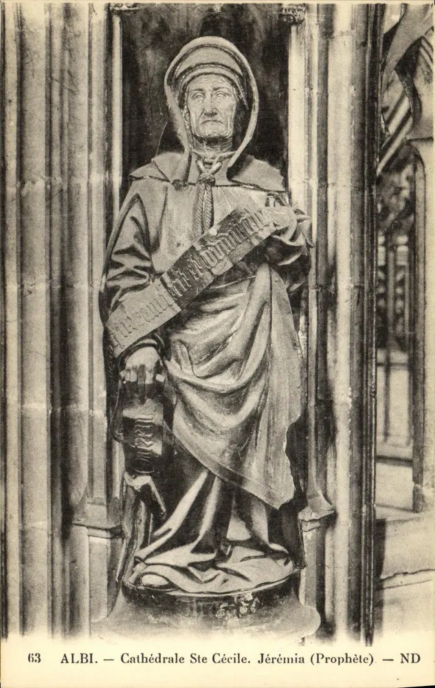 Albi — Kathedrale Sainte-Cécile — Statue des Jeremias (Propheten) — ND - Vorderseite