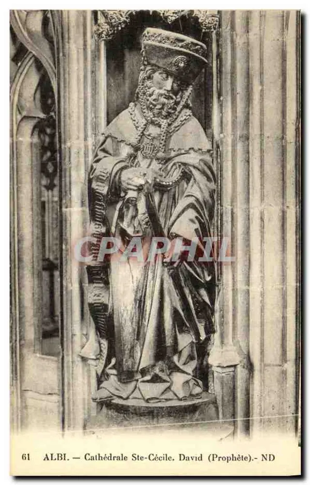 Albi — Catedral de Santa Cecília. Davi (Profeta) — ND - Frente
