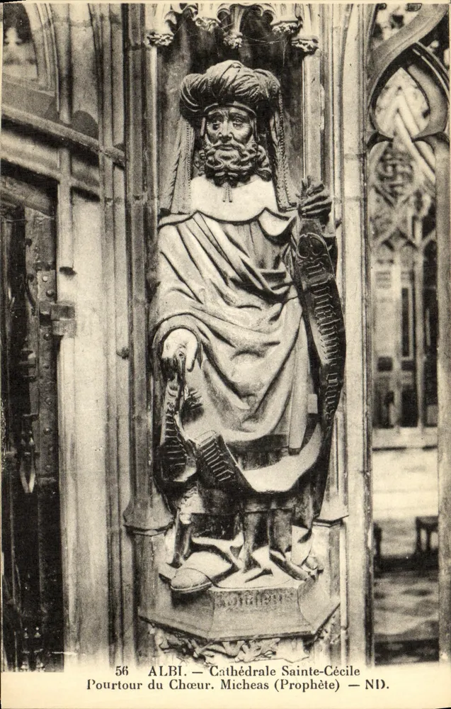 Statua del profeta Michèa — Cattedrale di Santa Cecilia — Albi - Recto
