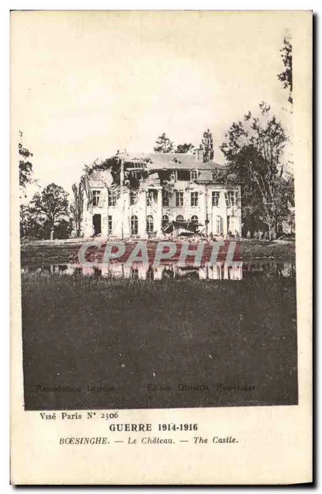 Boesinghe — Das Schloss — Das Schloss — Krieg 1914-1916 - Vorderseite