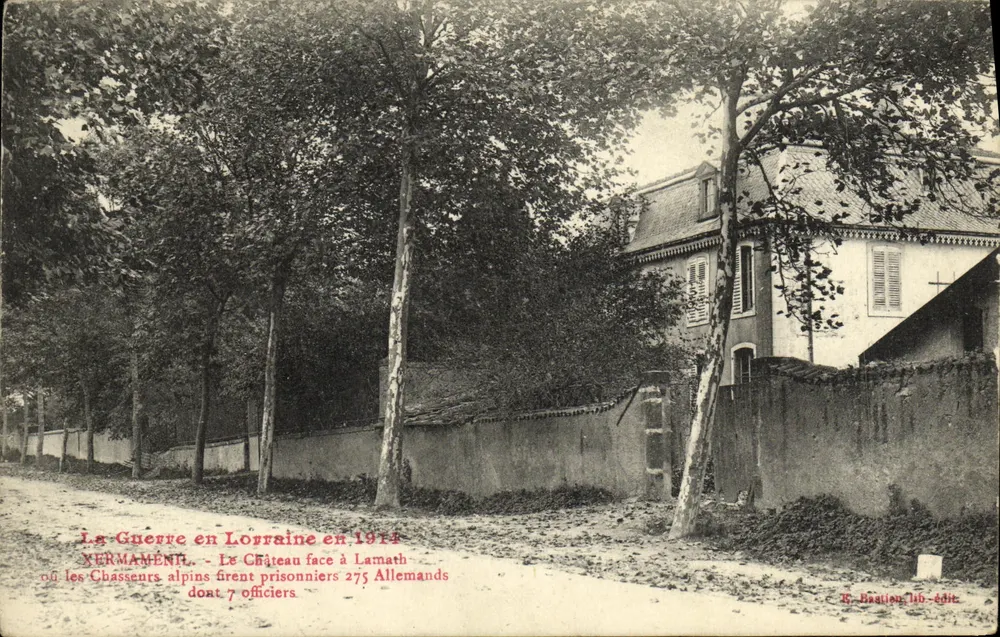 Das Schloss in Lamath — Deutsche Gefangene — R. Baation, Verlag - Vorderseite