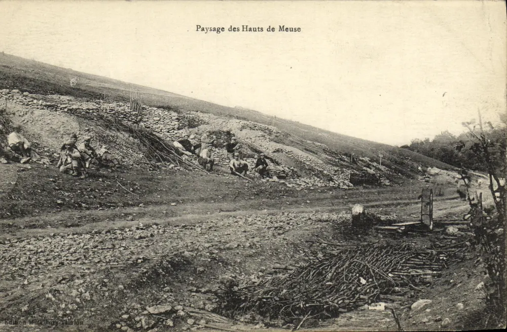 Landschaft der Hauts de Meuse — Ausgabe M. Bury, n° 3733 - Vorderseite