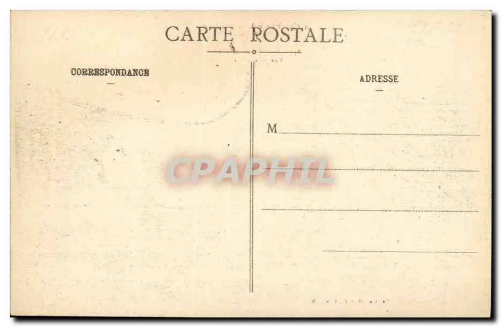 Gerbéviller — Nach dem Bombenangriff 1914 — Innenansicht - Rückseite