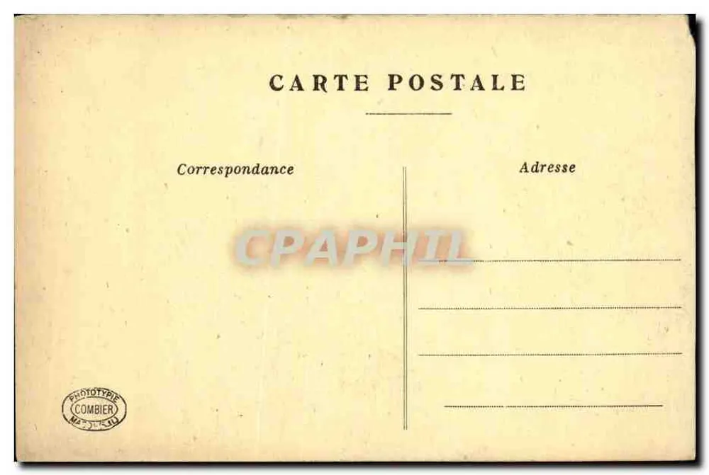 Verdun — Rue de la Rivière — dévastation après la Grande Guerre 1914-1918, éditeur Combier - Verso
