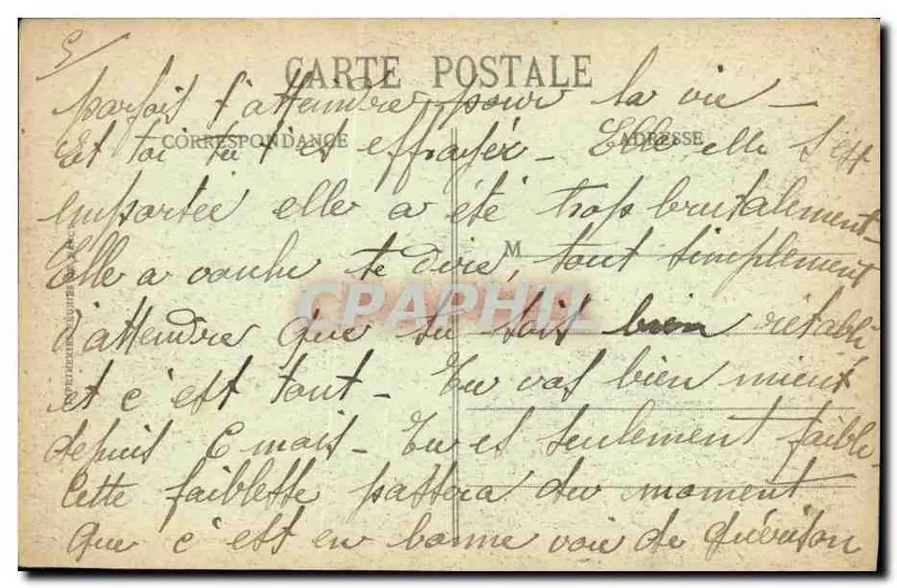 Vauqueis — Ansicht der Schützengraben — Éditeur Vied Nancy A. 5128 - Rückseite