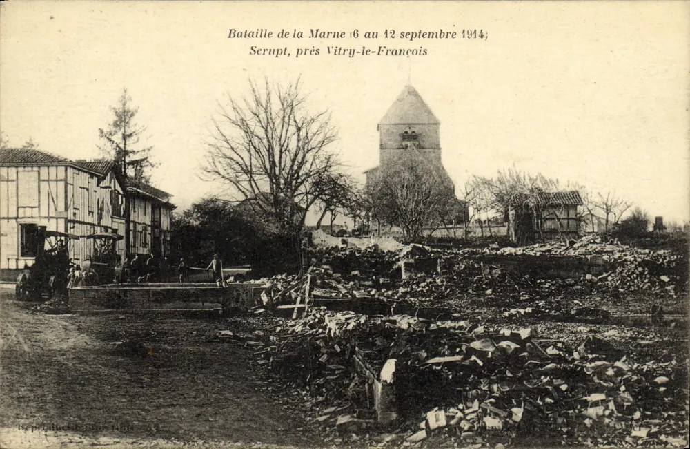 Schlacht an der Marne — 6. bis 12. September 1944 — Scruppt bei Vitry-le-François - Vorderseite