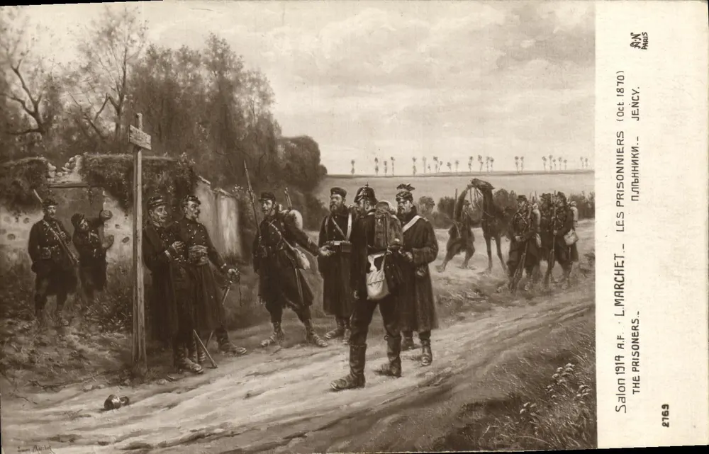 Die Gefangenen — Salon 1914 A.F. (Okt. 1870) — A.N. Paris, n° 27169 - Vorderseite