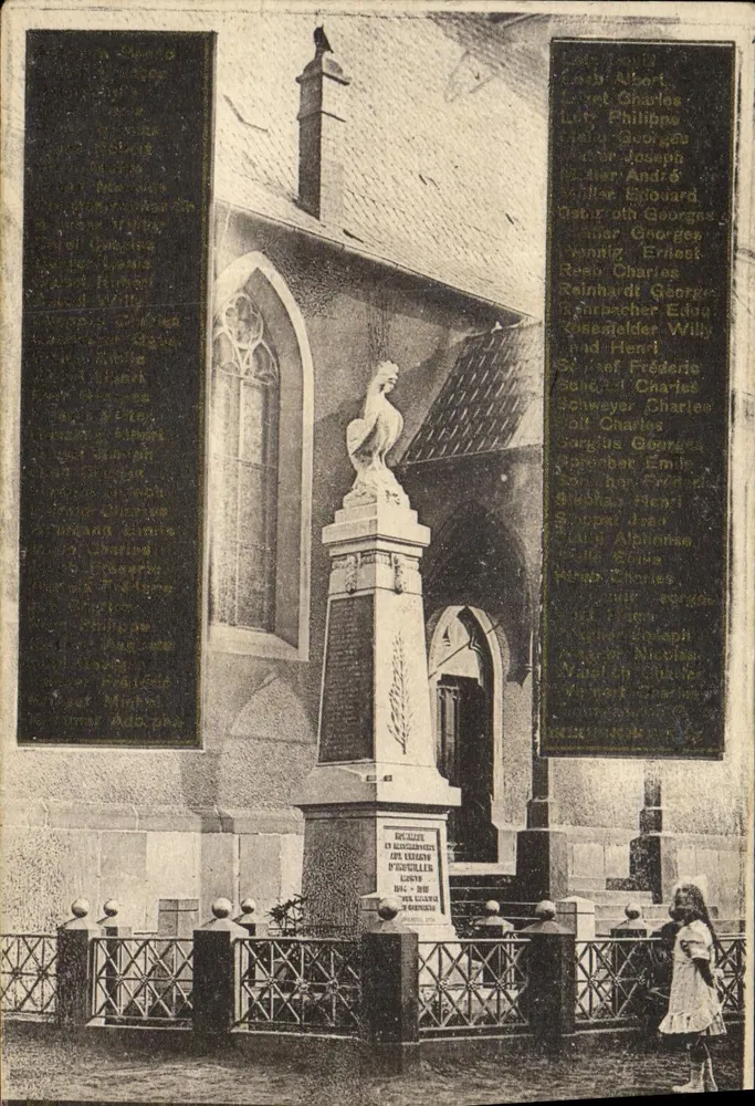 Friedhof von Elsass — Kriegsdenkmal — Verlag: Ch. Schneider, Bischwiller - Vorderseite