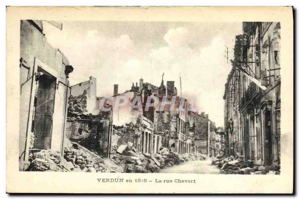 Verdun 1916 — Rue Chevert — Verlag nicht identifiziert - Vorderseite