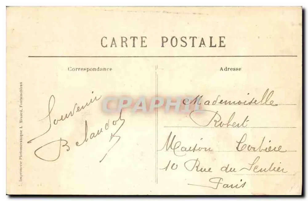 Oyes (Marne) — Bauernhof von den Deutschen am 7. September 1914 zerstört — Chiche L. M. - Rückseite