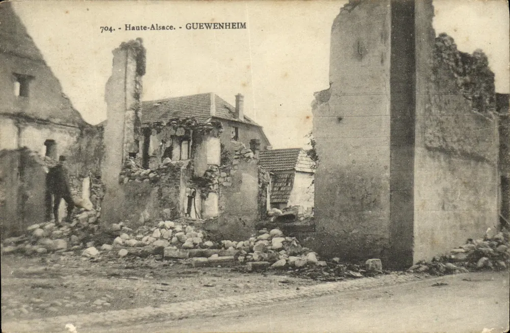 Ruínas em Guewenheim — Alta-Alsácia — editor Visé Belfort, n°704 - Frente