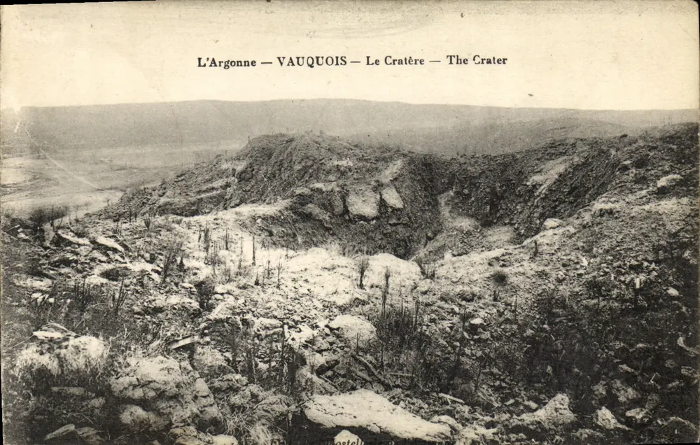 Die Argonne — Vauquois — Der Krater - Vorderseite
