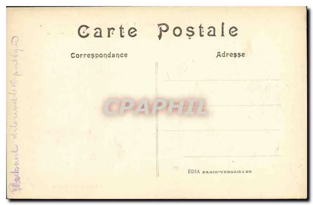 Senlis — Eine abgebrannte Straße — ÉDIA PARIS-VERMAILLES n°145 - Rückseite