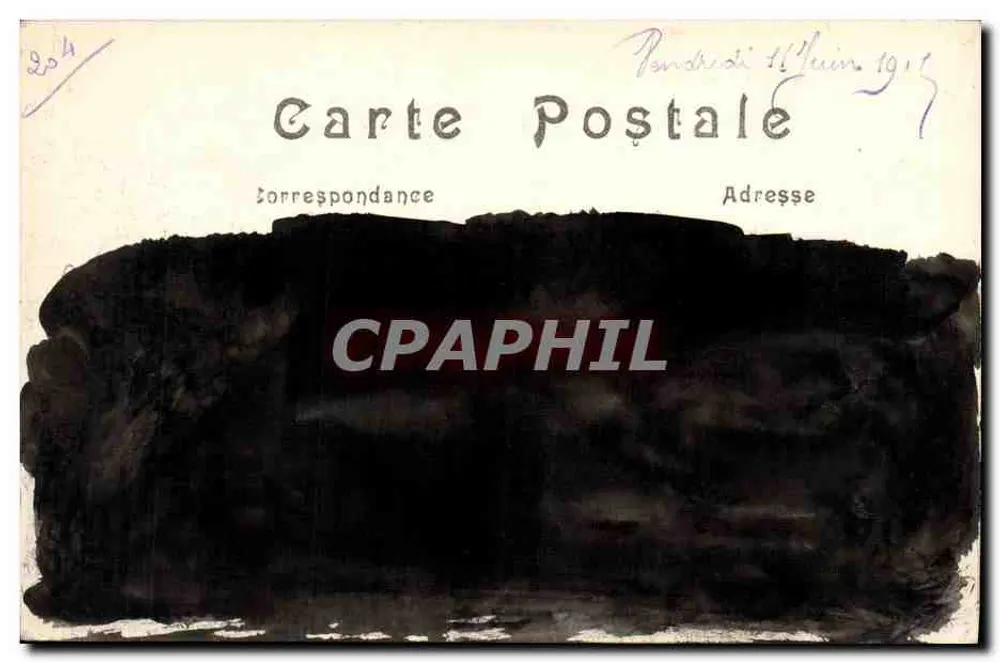 O Castelo de VERMELIES (Pas-de-Calais) — Ruínas após a Grande Guerra 1914-15 — A.R. - Verso