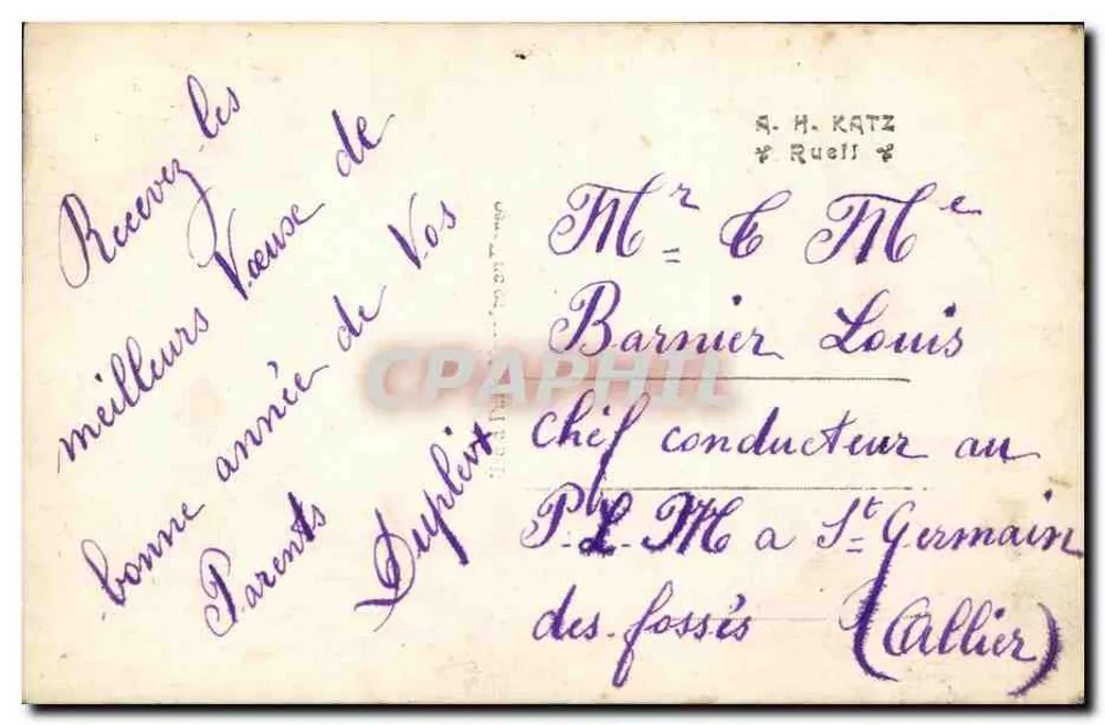 Soldados transportando um canhão — Ano Feliz — editor J.K. n° 9718/4 - Verso
