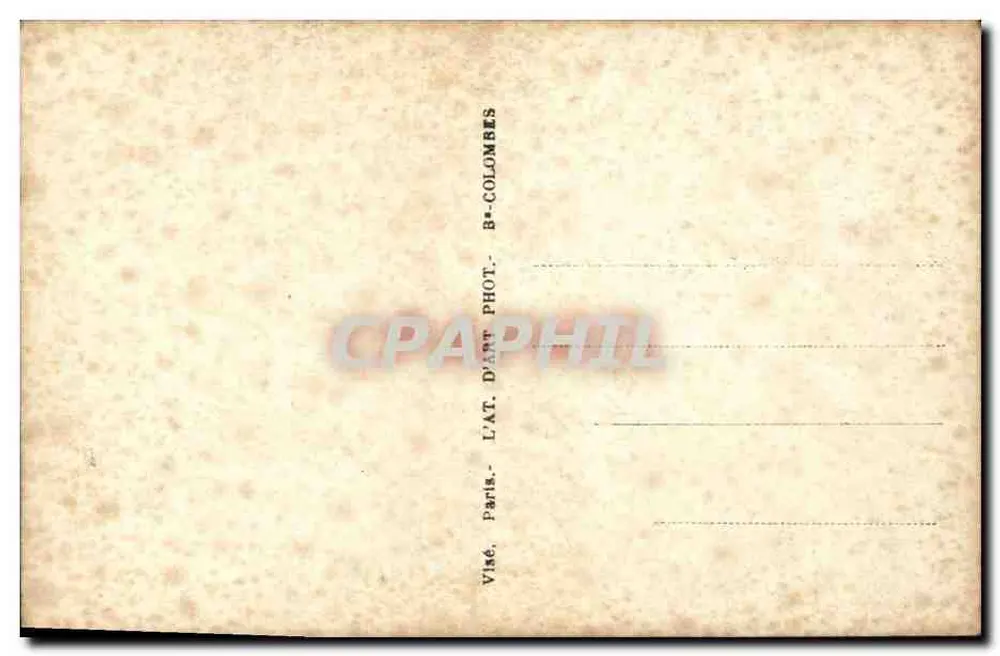Soldat und Paar in einer Landschaft — Verlag Visé, Paris - Rückseite