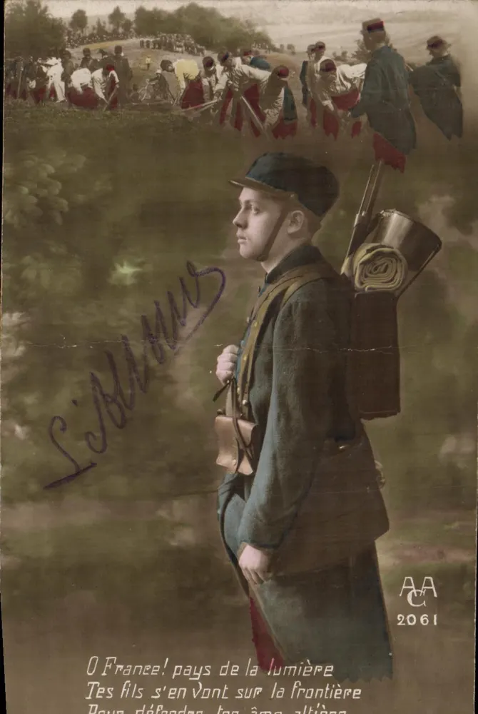 Soldat im Uniform — Schlachtfeldszenen — Artige Ausgabe, Nr. 2061 - Vorderseite