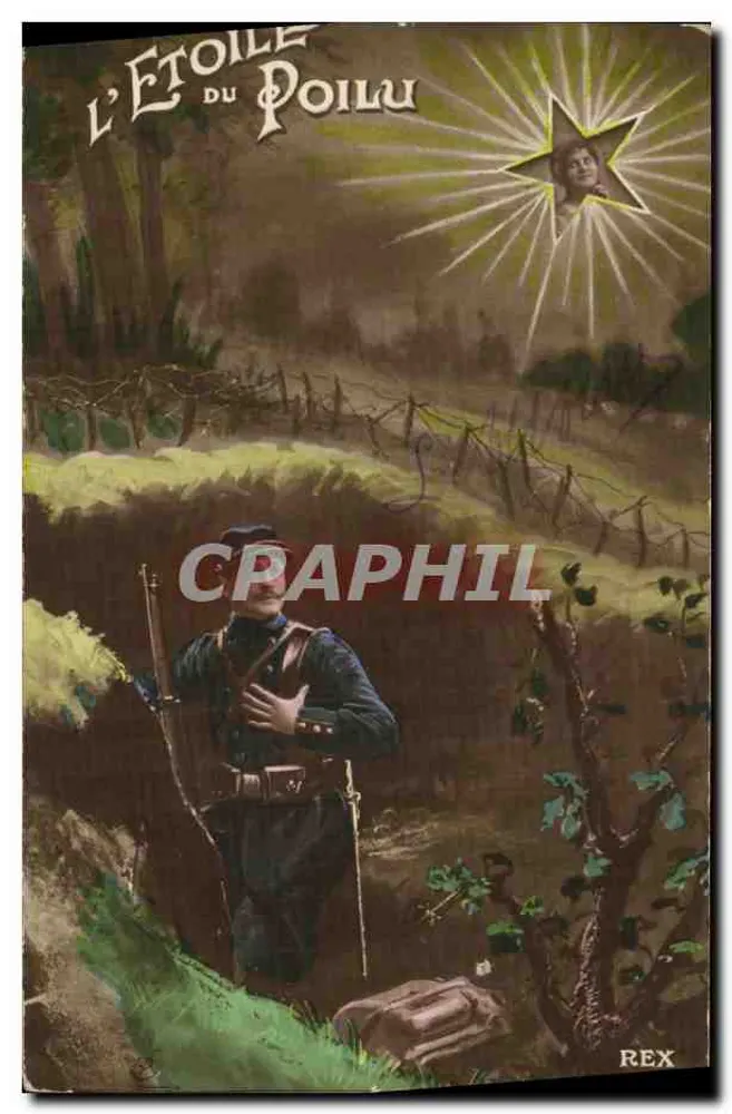 A Estrela do Poilu — Editor REX, número de série não visível - Frente