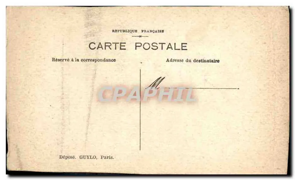 Drapeau français — scène patriotique avec fleurs — éditeur Un Poilu - Achterkant