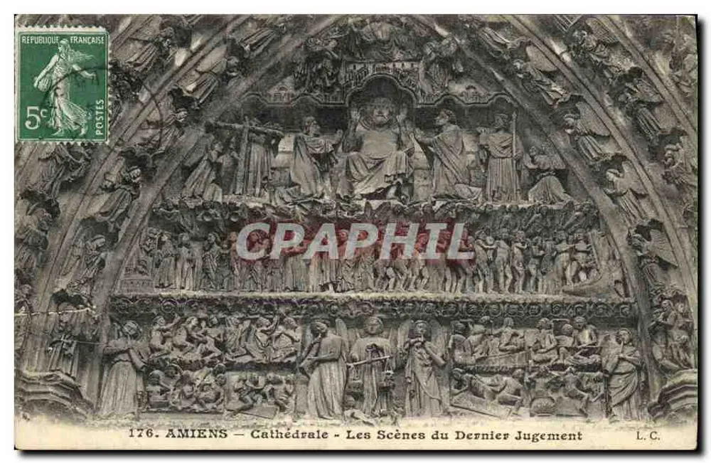 Amiens — Kathedrale — Szenen des Letzten Gerichts — L.C. — n°176 - Vorderseite