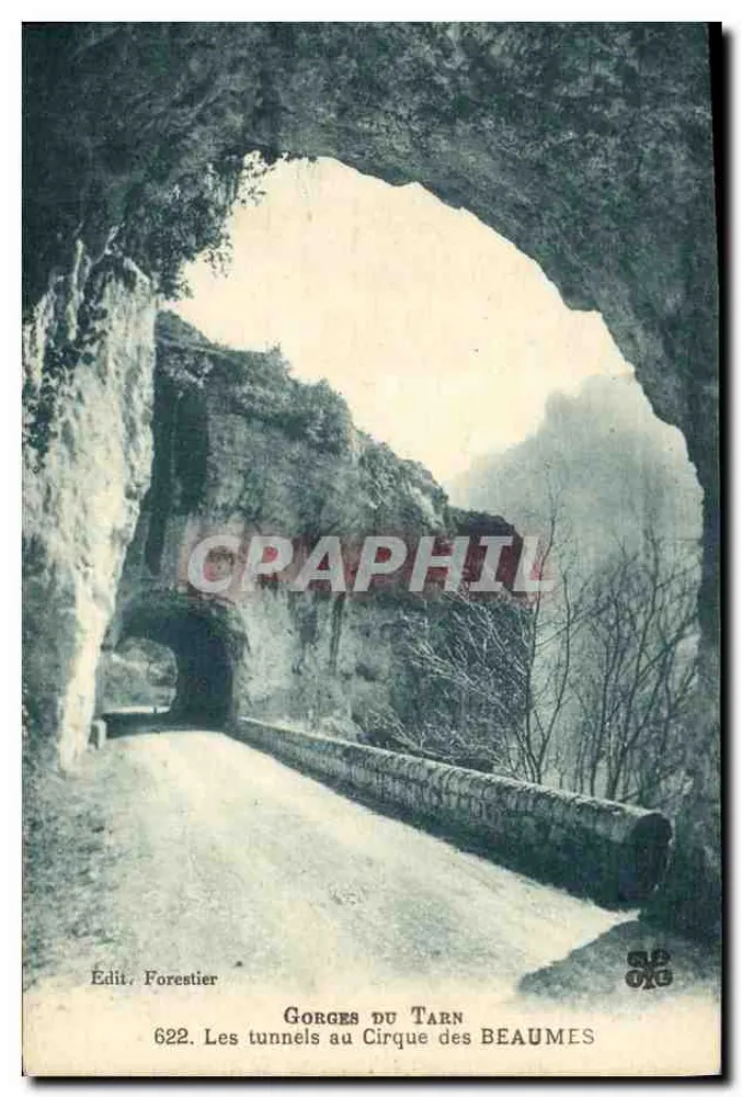 Gorges du Tarn — Die Tunnel im Cirque des Beaumes — Edit. Forestier Nr. 622 - Vorderseite
