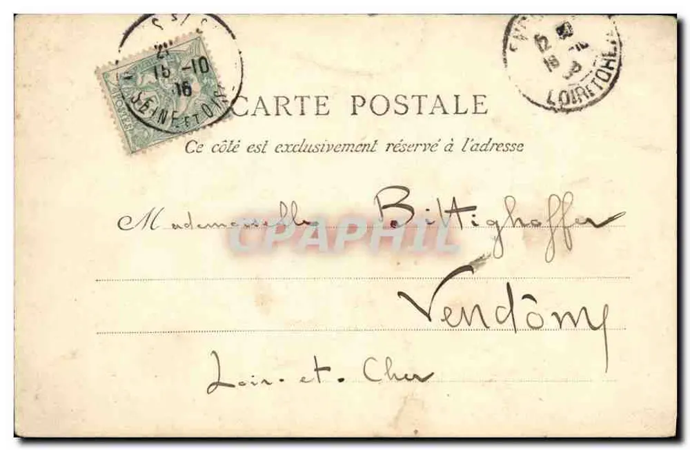 Mantes-la-Jolie — Puerto de los Prefectos (siglo XIV) — GIRARD, Fot. Mantos - Reverso
