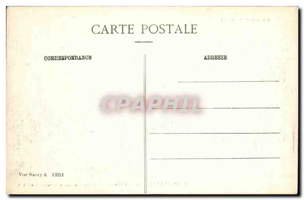 Gerbéviller (Vosges) - Castelo — Ruínas após a Guerra 1914-15-16 — Imprimeries Réunies de Nancy - Cliché L - Verso