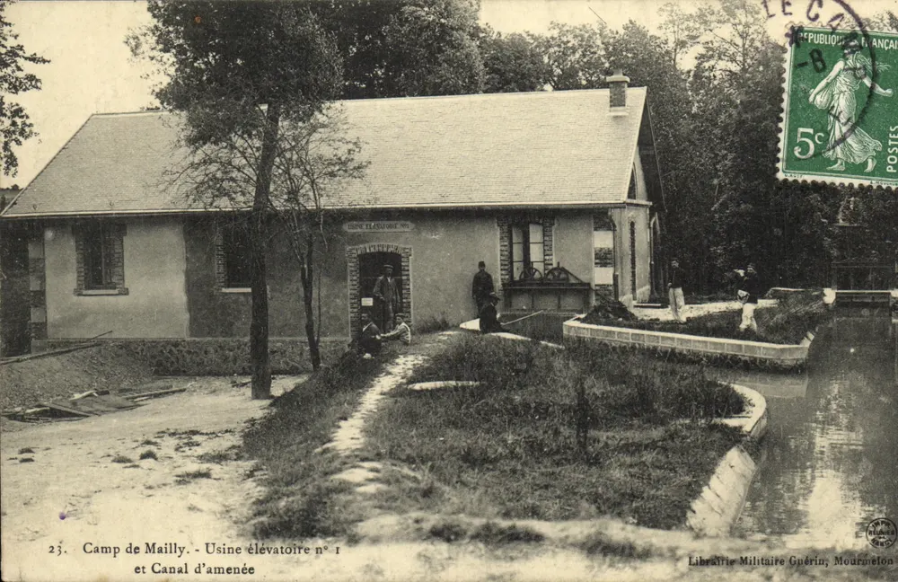 Camp de Mailly - Förderanlage Nr. 1 und Zuleitungskanal — Militär-Buchhandlung Guérin, Mourmelon - Vorderseite