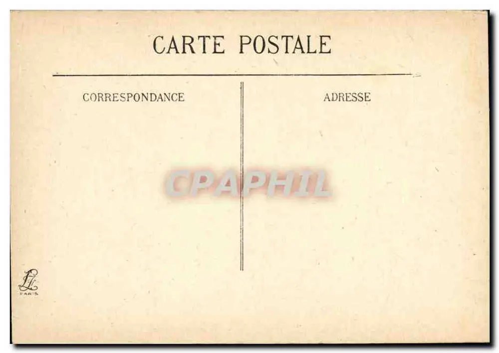Ypres — Ansicht der Hallen nach dem Bombenangriff — Verlag L. Paris, Nr. 574 - Rückseite