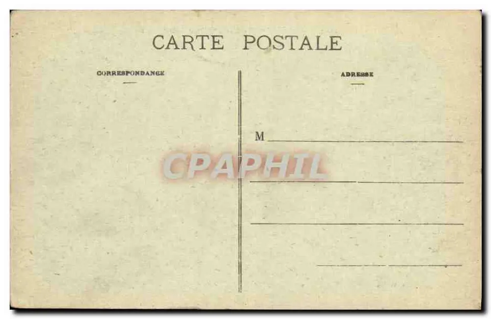 Verdun - Blockhaus in der Rue Mangaut — Ansicht der Straße nach den Zerstörungen — unbekannter Verlag, Nr. 16 - Rückseite