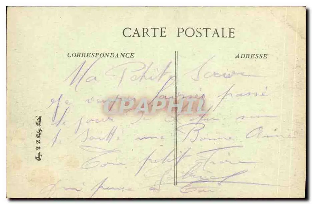 Verdun — Brücke der Galavande bombardiert — Visé, Paris Nr. 1461 - Rückseite