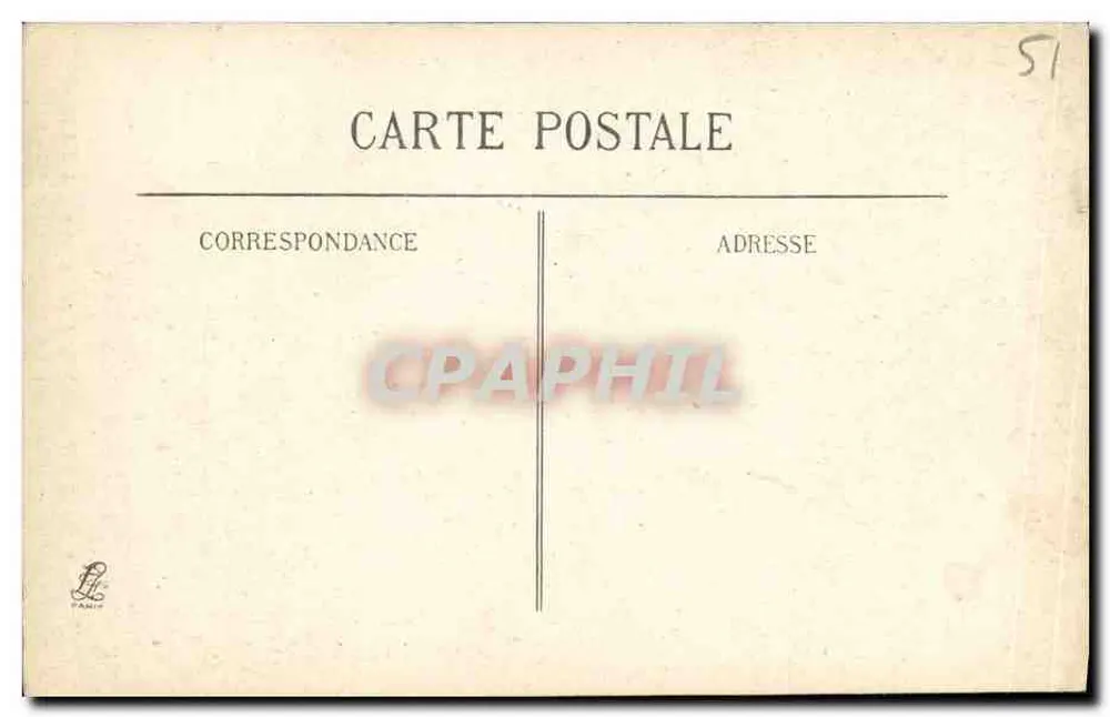Wirkung des deutschen Bombardements in Reims — 323 — Verlag L. Paris - Rückseite