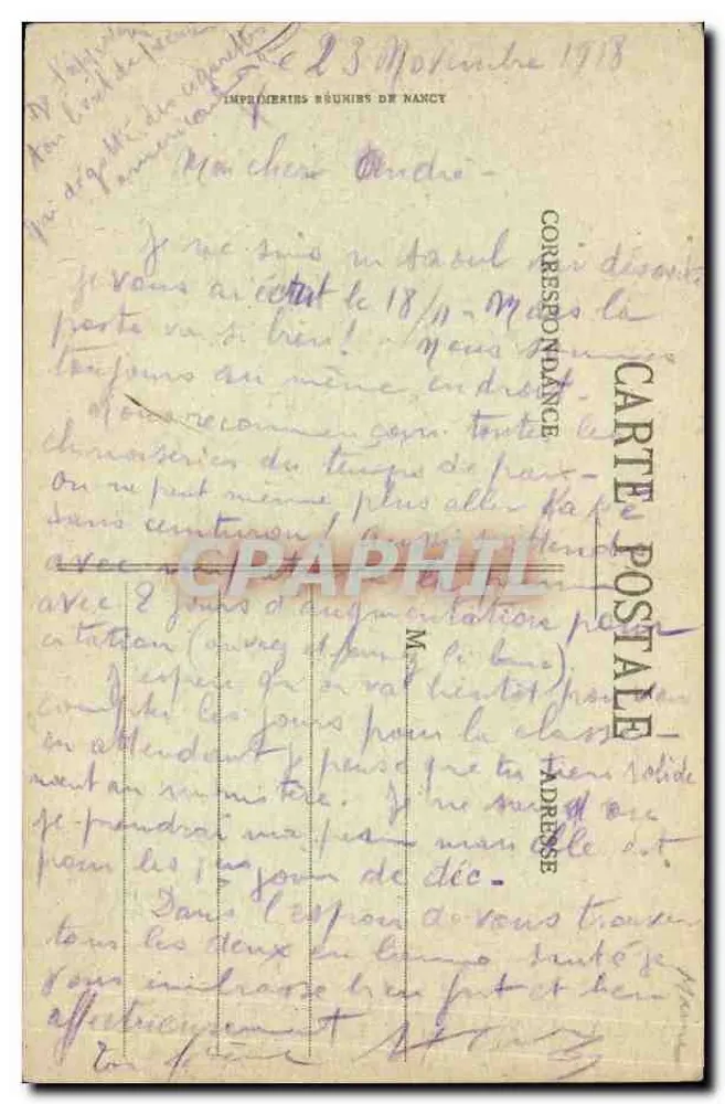 Heiltz le Maurupt — Die zerstörte Kirche — A. Numbert, Fotoverlag St. Léger, Repercutting 1918 - Rückseite