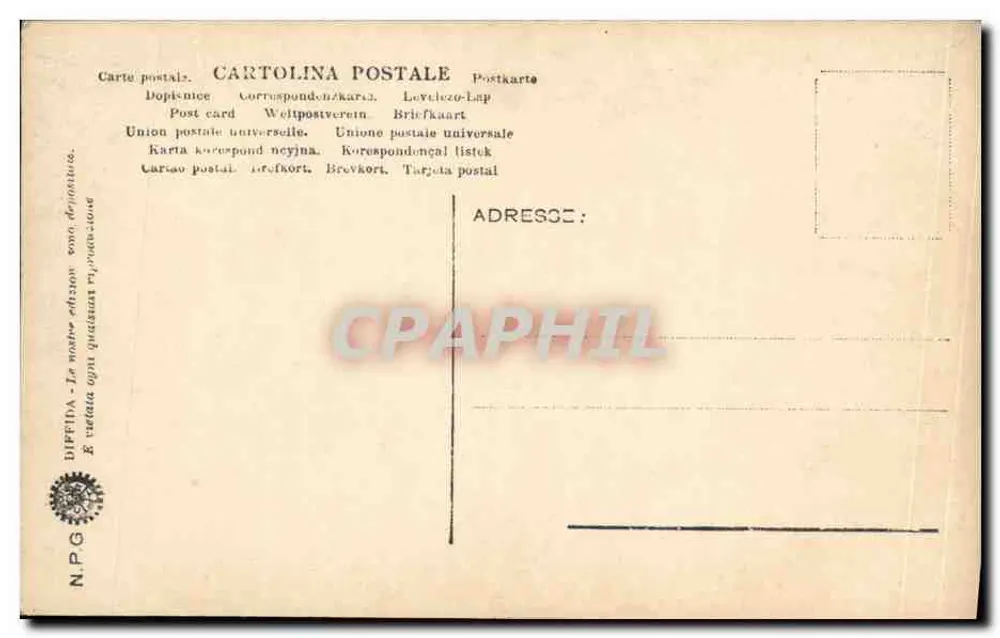 Interno de S. Croce — Igreja de Lorenze — editor NPG, n° 28 - Verso