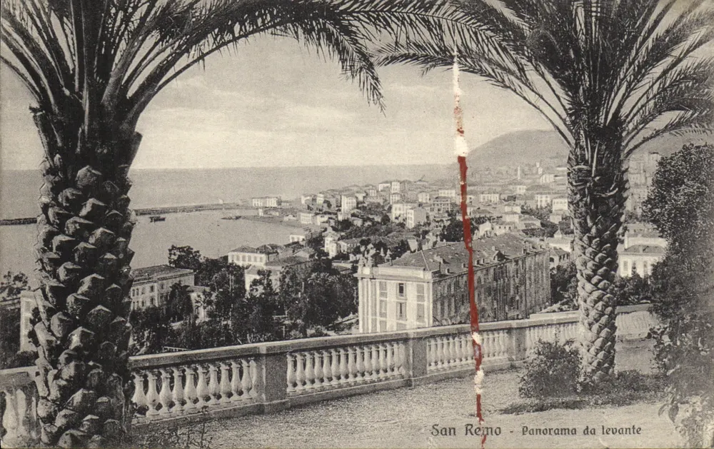 San Remo — Panorama von Osten — Verlag Brunner & C., Como - Vorderseite